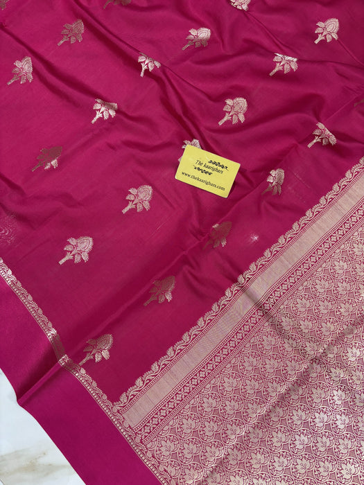 Rani Pure Chiniya Banarasi Handloom Saree