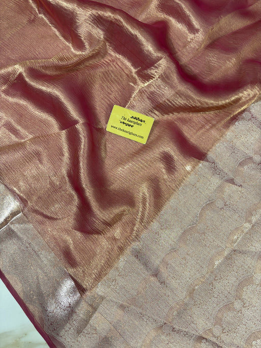 Pure Banarasi Tissue Handloom Saree - Reshmi Zari