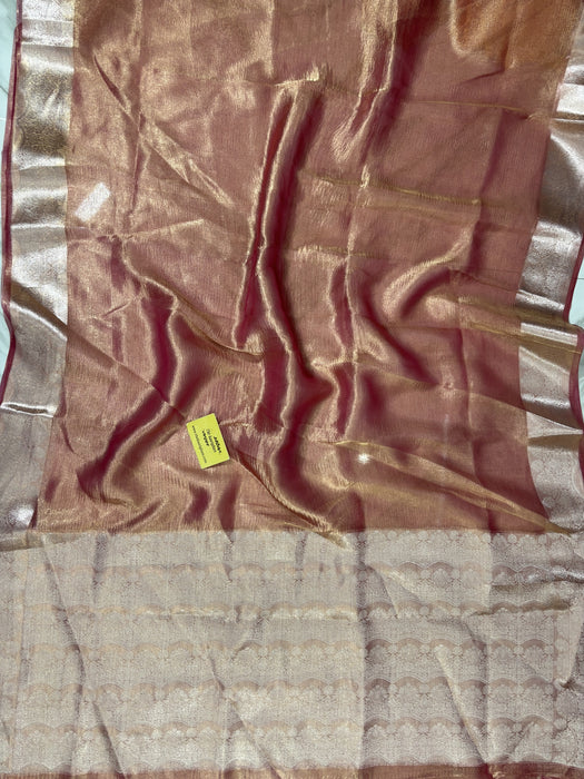 Pure Banarasi Tissue Handloom Saree - Reshmi Zari