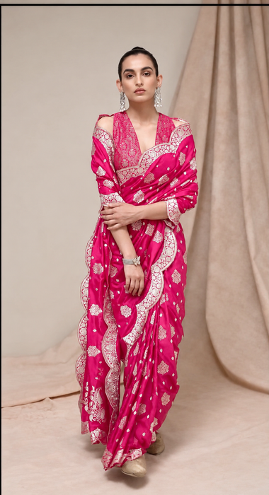 Pure Katan Banarasi Handloom Saree - Sona Roopa motifs