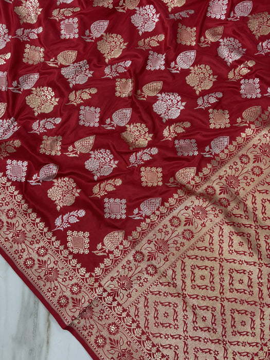 Pure Katan Banarasi Handloom Saree - Kadhiyal Sona Roopa