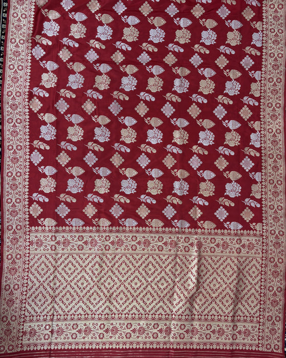 Pure Katan Banarasi Handloom Saree - Kadhiyal Sona Roopa