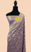 Buy Lavender georgette saree