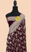 Buy Wine georgette saree