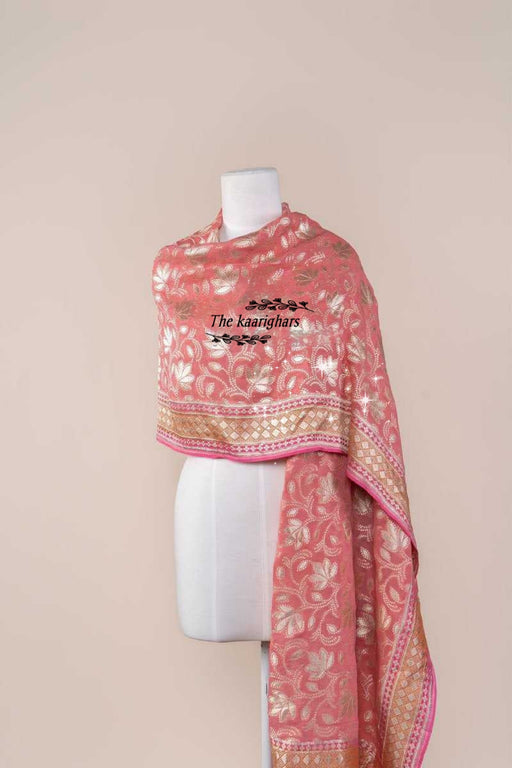 Buy Pink Banarasi Dupatta