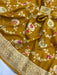 Buy yellow Tussar Georgette saree