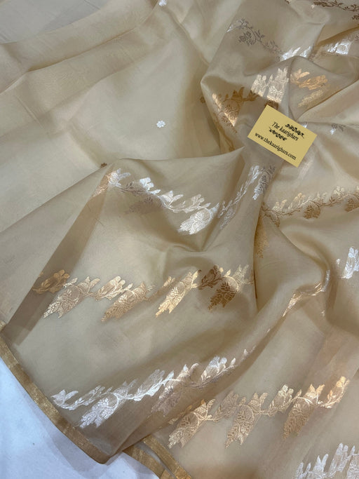 Buy Olive banarasi saree