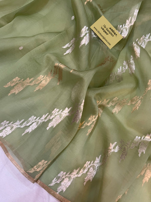 buy pista banarasi saree