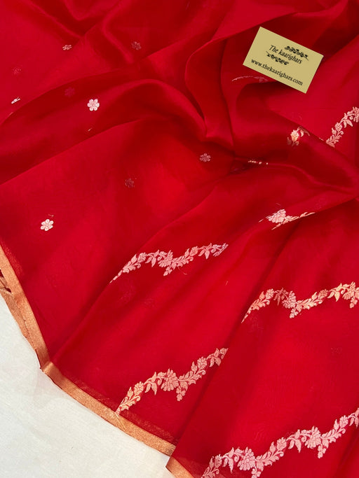 buy banarasi red saree