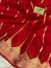 Buy red kora banarasi saree