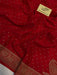 Buy Red Crepe Saree