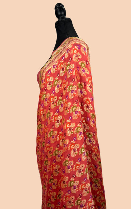 Pure Khaddi Chiffon Banarasi Handloom Saree