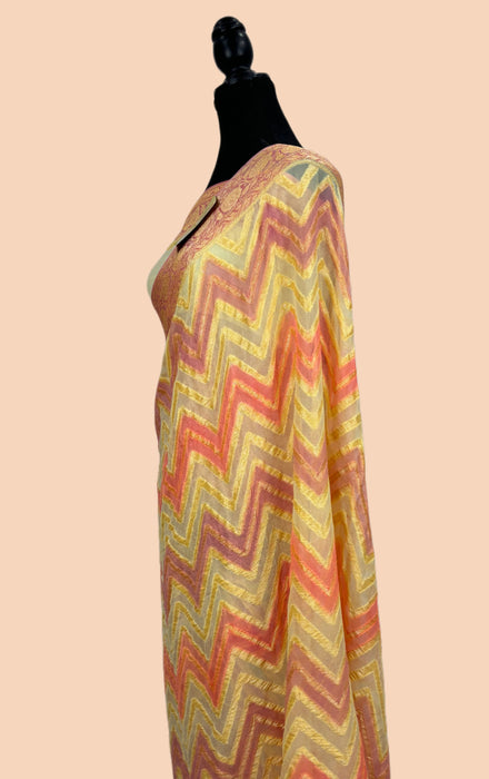 Rangkat Pure Khaddi Chiffon Banarasi Saree