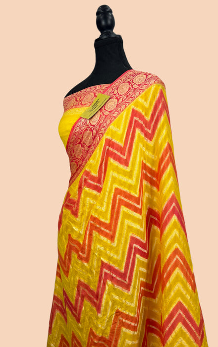 Rangkat Pure Khaddi Chiffon Banarasi Saree