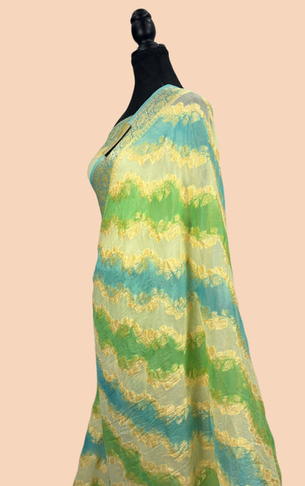 Rangkat Pure Khaddi Chiffon Banarasi Saree