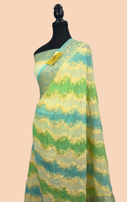 Rangkat Pure Khaddi Chiffon Banarasi Saree