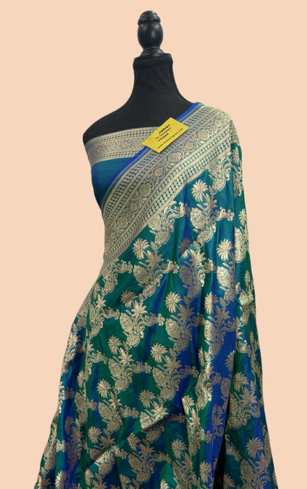 Pure Katan Banarasi Handloom Saree - Sona Jaal Work