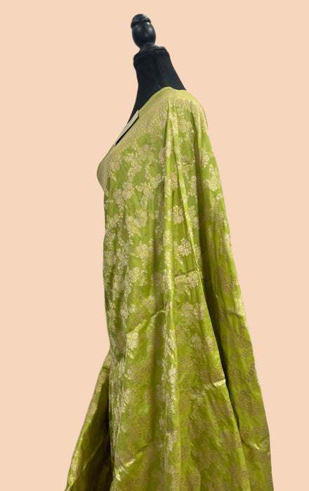 Pure Katan Banarasi Handloom Saree - Sona Jaal Work