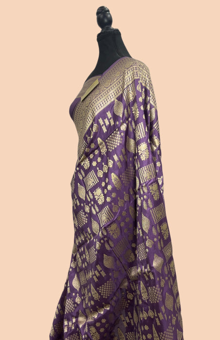 Pure Katan Banarasi Handloom Saree - Sona Work