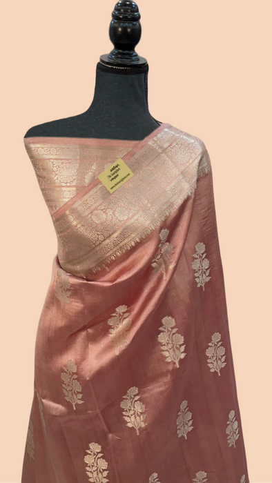 Pure Raw Mango Katan Banarasi Handloom Saree