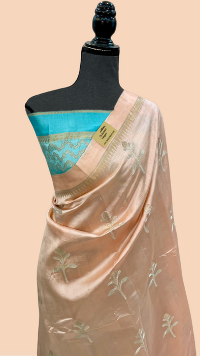 Pure Raw Mango Katan Banarasi Handloom Saree