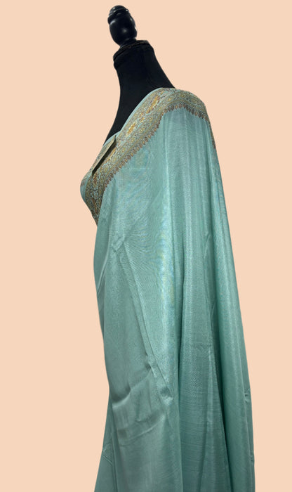Glacier Pure Butter Crepe Banarasi Saree