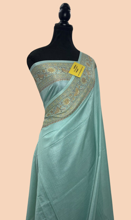 Glacier Pure Butter Crepe Banarasi Saree
