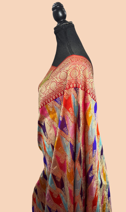Ektara Pure Katan Silk Banarasi Handloom Saree - Rangkat