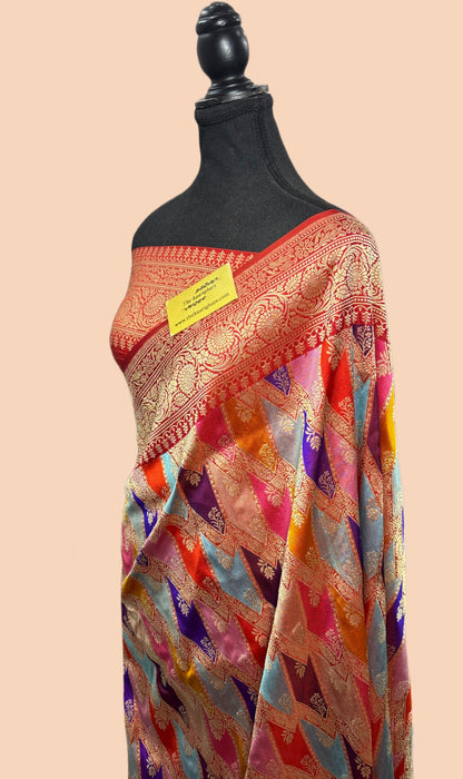 Ektara Pure Katan Silk Banarasi Handloom Saree - Rangkat