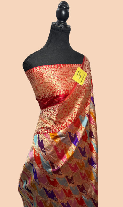 Ektara Pure Katan Silk Banarasi Handloom Saree - Rangkat
