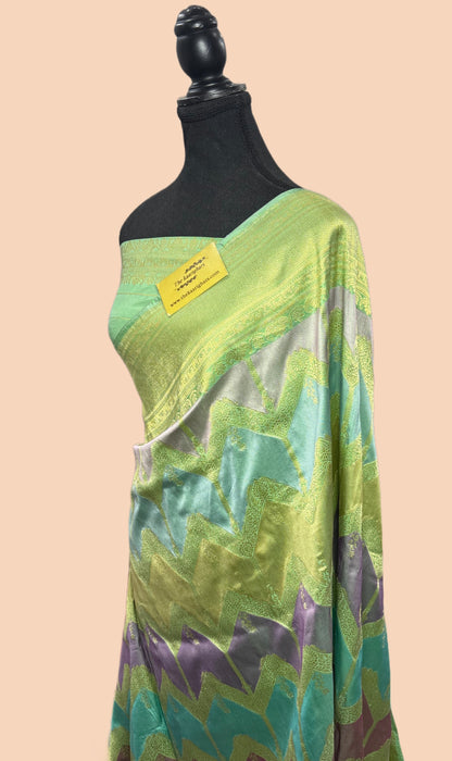 Ektara Pure Katan Silk Banarasi Handloom Saree - Rangkat