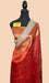 buy pure red Banarasi tissue Saree in USA