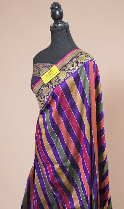 Red Pure Katan Silk Banarasi Handloom Saree - Kadhiyal Rangkat