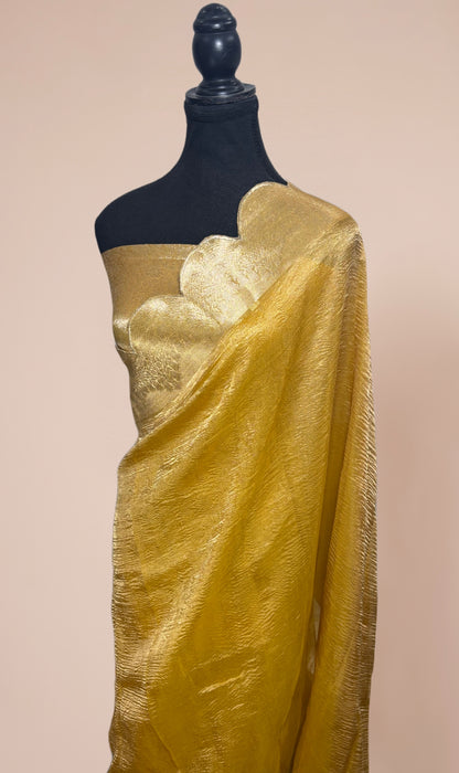 Pure Banarasi Tissue Handloom Saree - Reshmi Zari