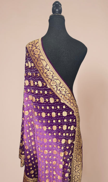 Pure Bandhani Banarasi Handloom Dupatta