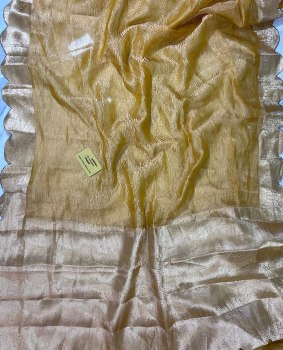 Pure Banarasi Tissue Handloom Saree - Reshmi Zari