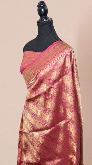 Pure Katan Silk Banarasi Handloom Saree - Tanchui Brocade