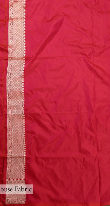Rani Pure Katan Banarasi Handloom Saree - Sona Roopa Jaal Work