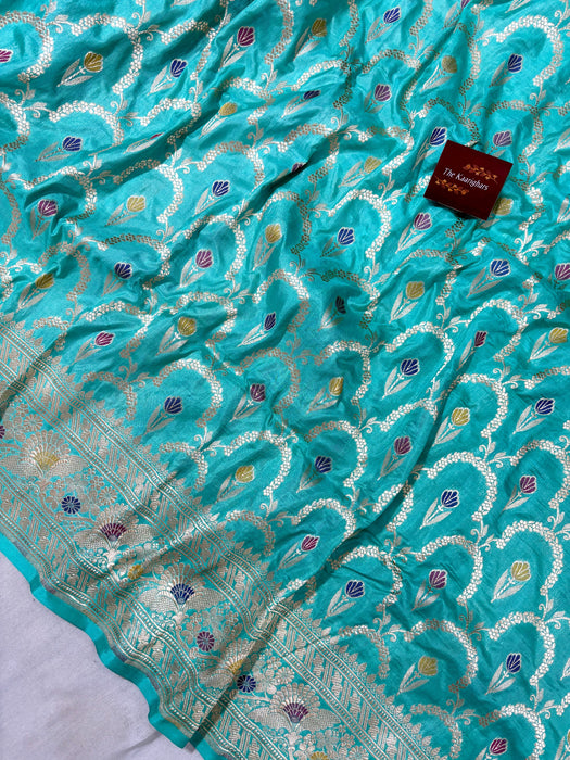 Pure Katan Banarasi Handloom Saree - Meenakari Work