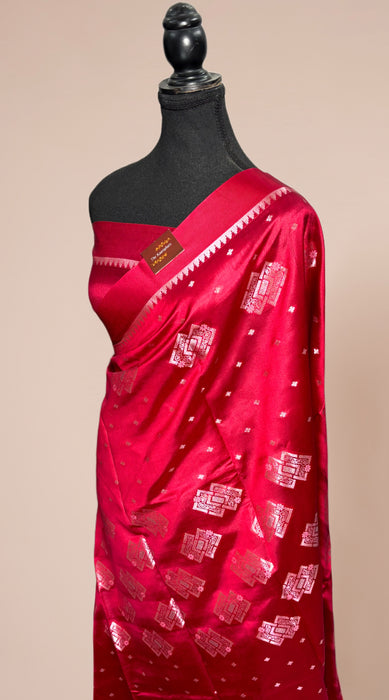 Pure Raw Mango Katan Banarasi Handloom Saree