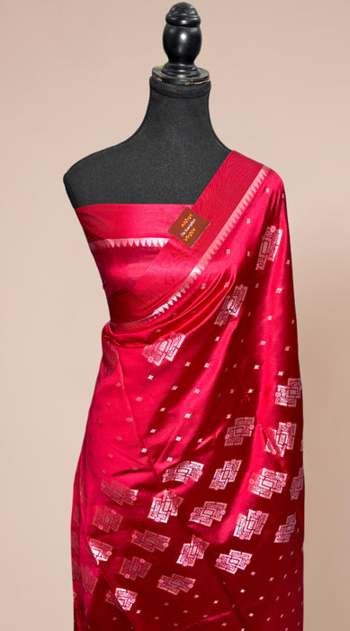 Pure Raw Mango Katan Banarasi Handloom Saree