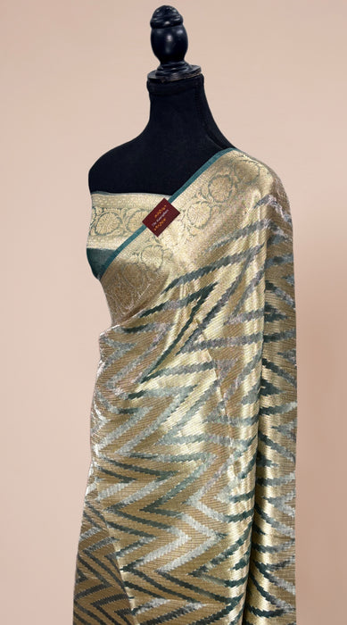 Pure Banarasi Tissue Handloom Saree - Designer Brocade