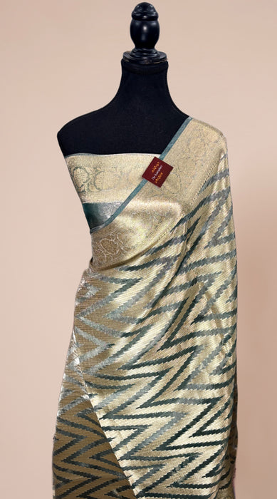 Pure Banarasi Tissue Handloom Saree - Designer Brocade
