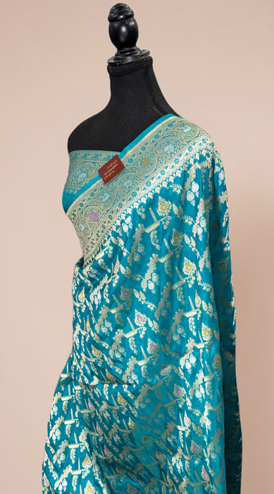 Pure Katan Banarasi Handloom Saree - Meenakari Work
