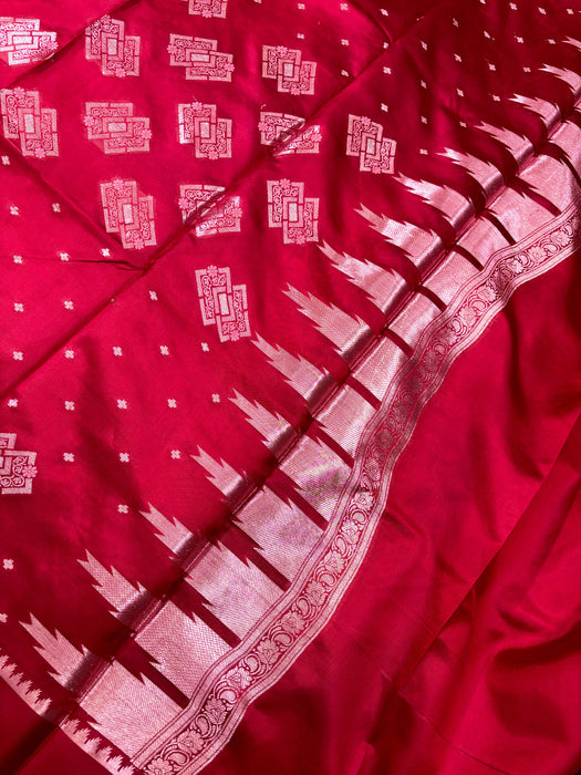 Pure Raw Mango Katan Banarasi Handloom Saree