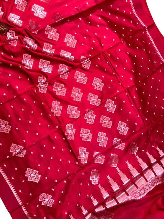 Pure Raw Mango Katan Banarasi Handloom Saree