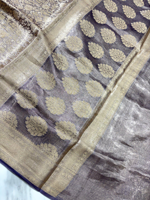 Pure Banarasi Tissue Handloom Saree - Designer Brocade