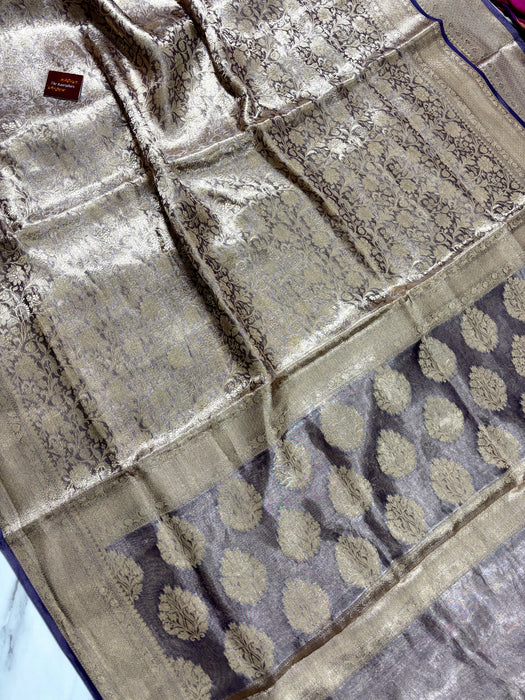 Pure Banarasi Tissue Handloom Saree - Designer Brocade