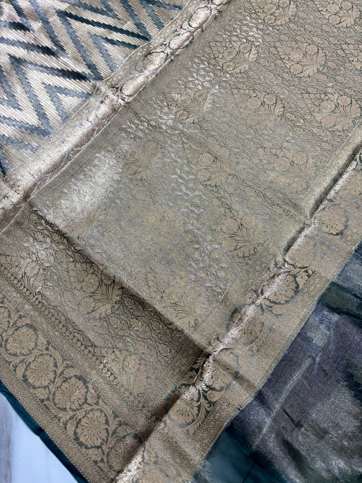 Pure Banarasi Tissue Handloom Saree - Designer Brocade