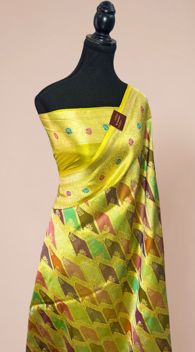 Ektara Pure Katan Silk Banarasi Handloom Saree - Rangkat